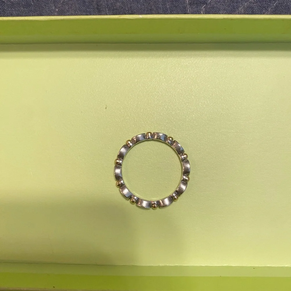 Gold and Silver Pandora Ring - Picture 2 of 3